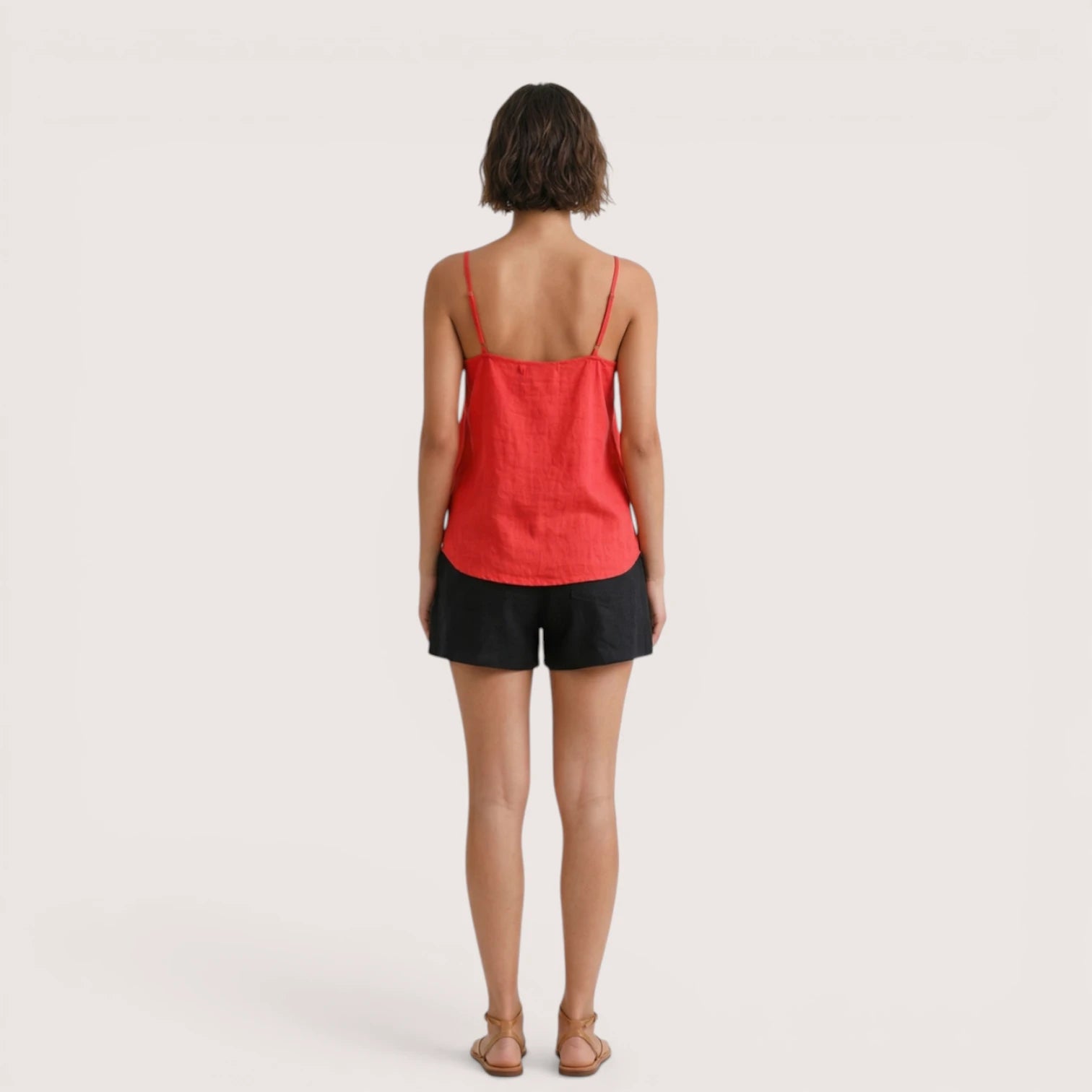 Seraphina | Women’s Spaghetti Strap Linen Top