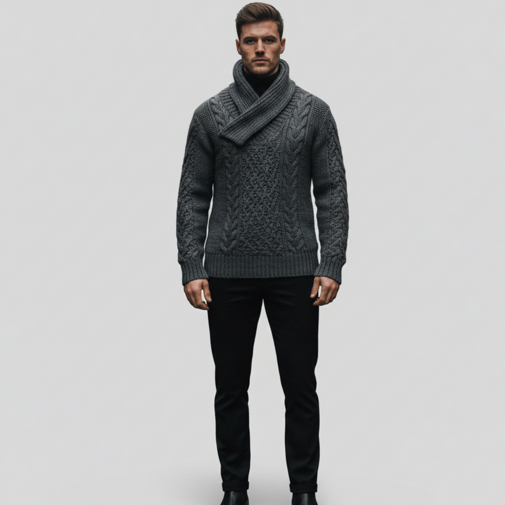 Rowan | Men’s Cable Knit Sweater
