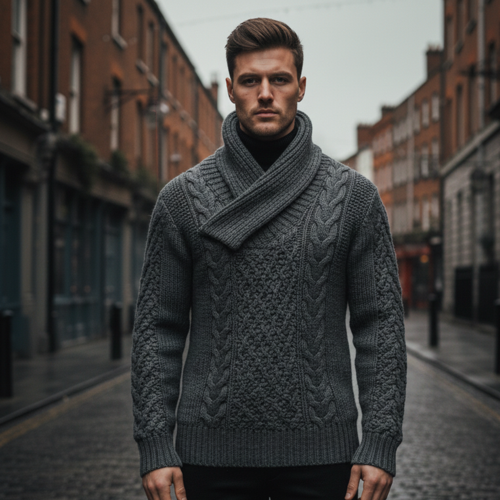 Rowan | Men’s Cable Knit Sweater