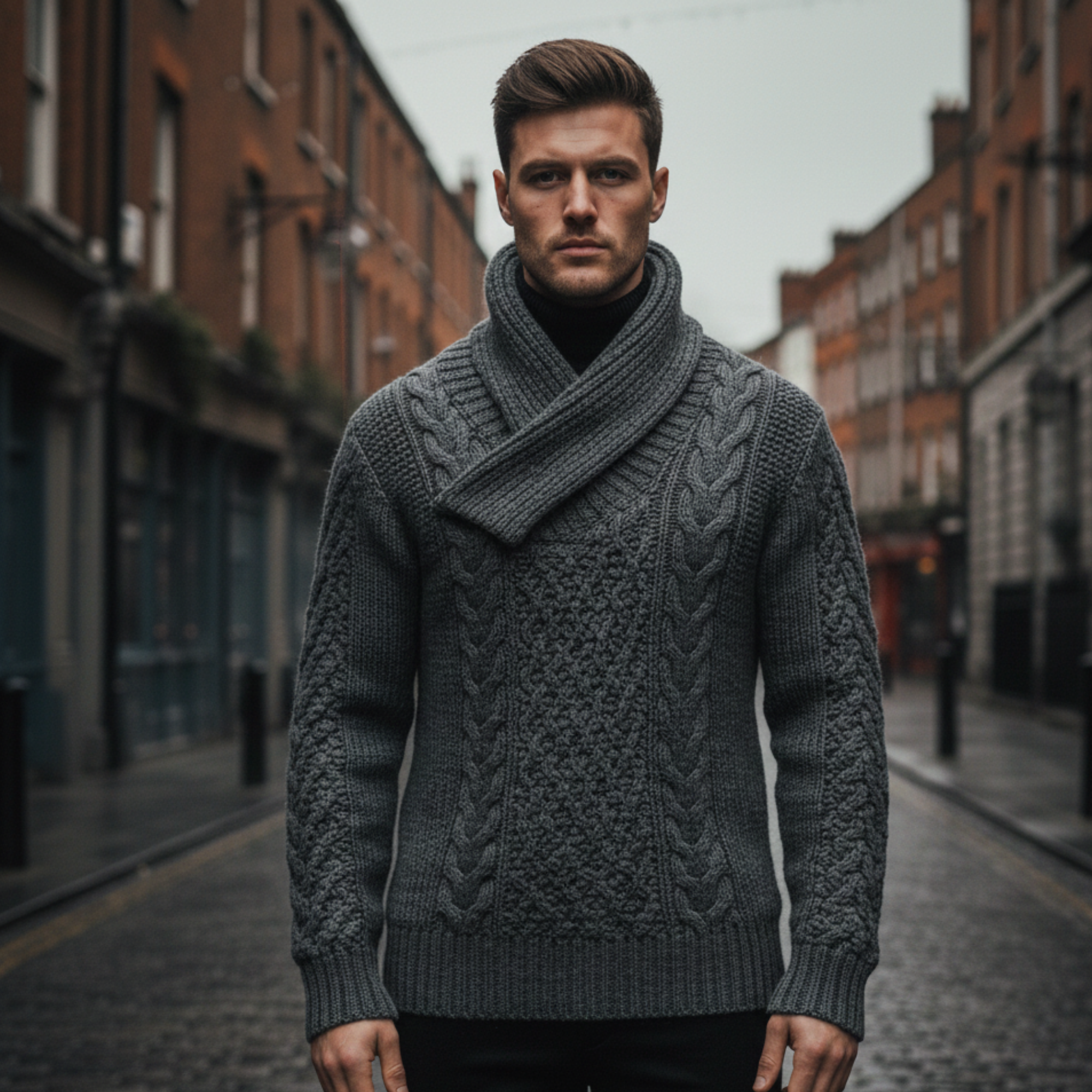 Rowan | Men’s Cable Knit Sweater