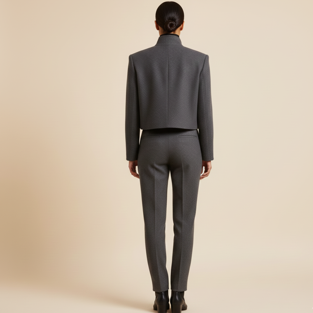 Norelle | Women’s Cropped Structured Zip Jacket