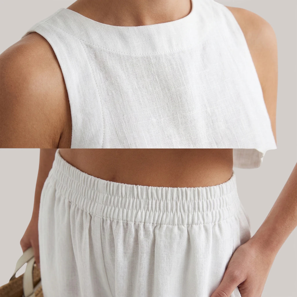 Aurelia | Women’s Sleeveless Top & Wide-Leg Trousers Set