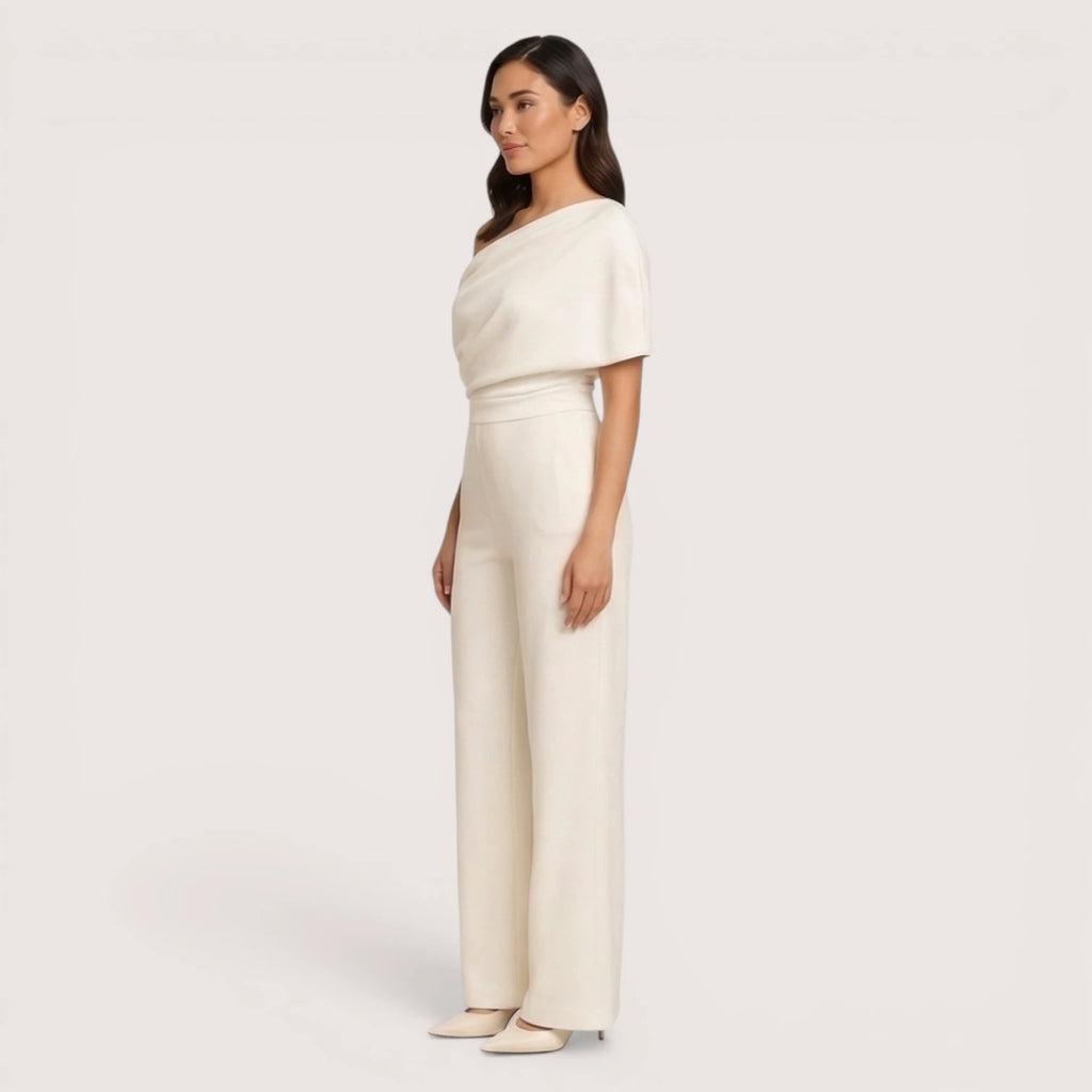 Aveline |Tailored One-Shoulder Wide-Leg Jumpsuit