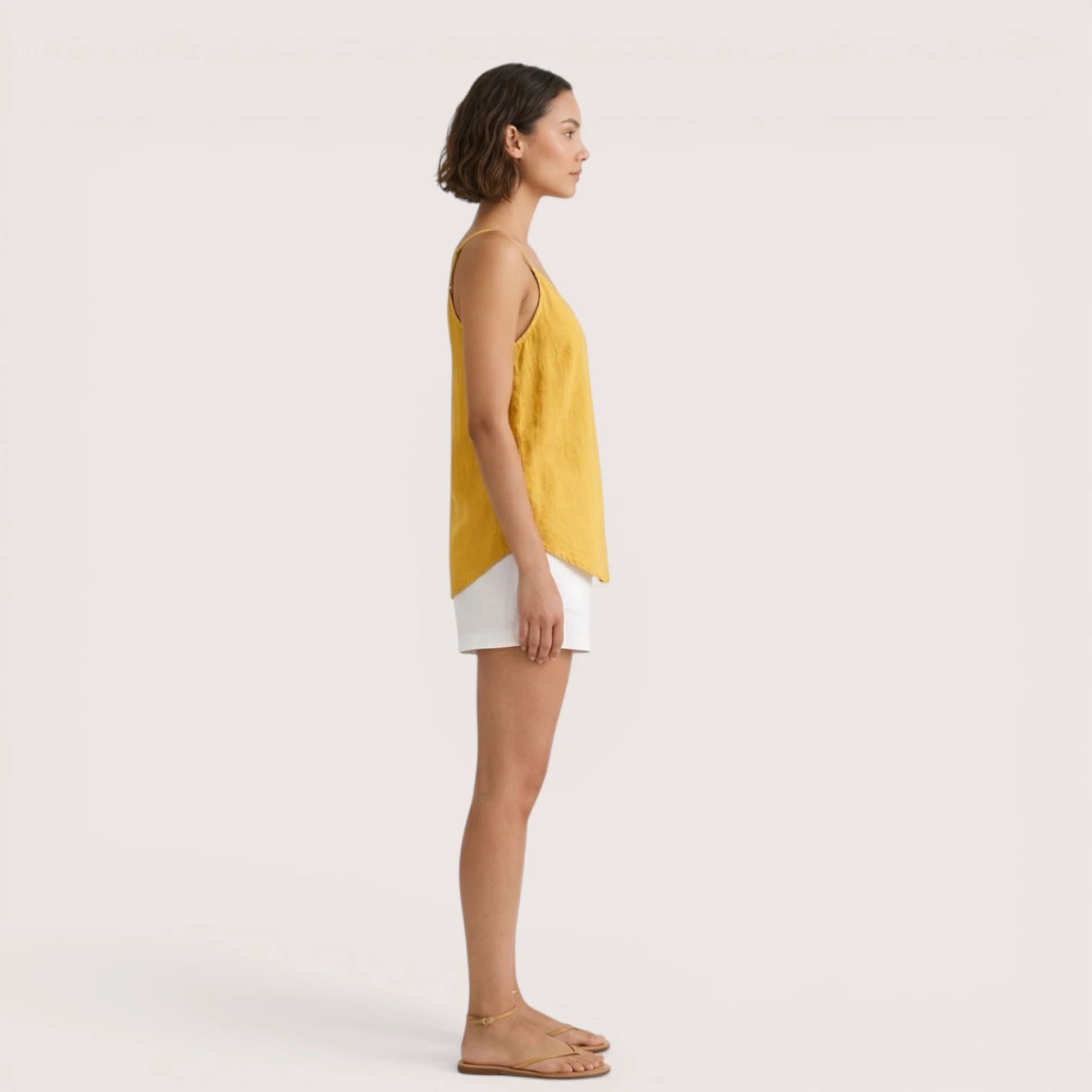 Seraphina | Women’s Spaghetti Strap Linen Top