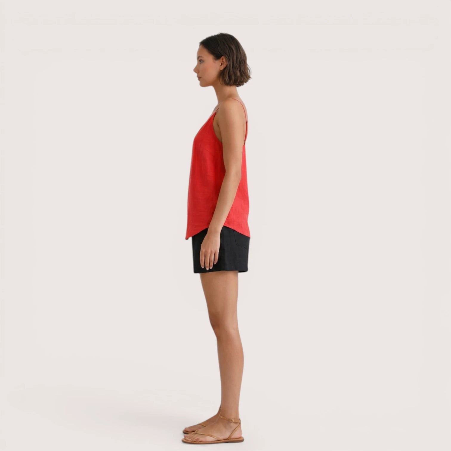 Seraphina | Women’s Spaghetti Strap Linen Top