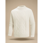 Archibald | Men's Cable Knit Mock Neck Pullover Sweater