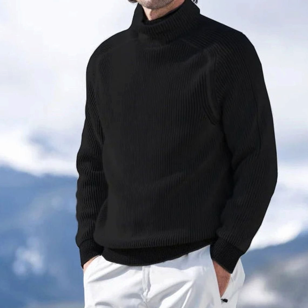 Archie | Men's Ribbed Knit Turtleneck Sweater