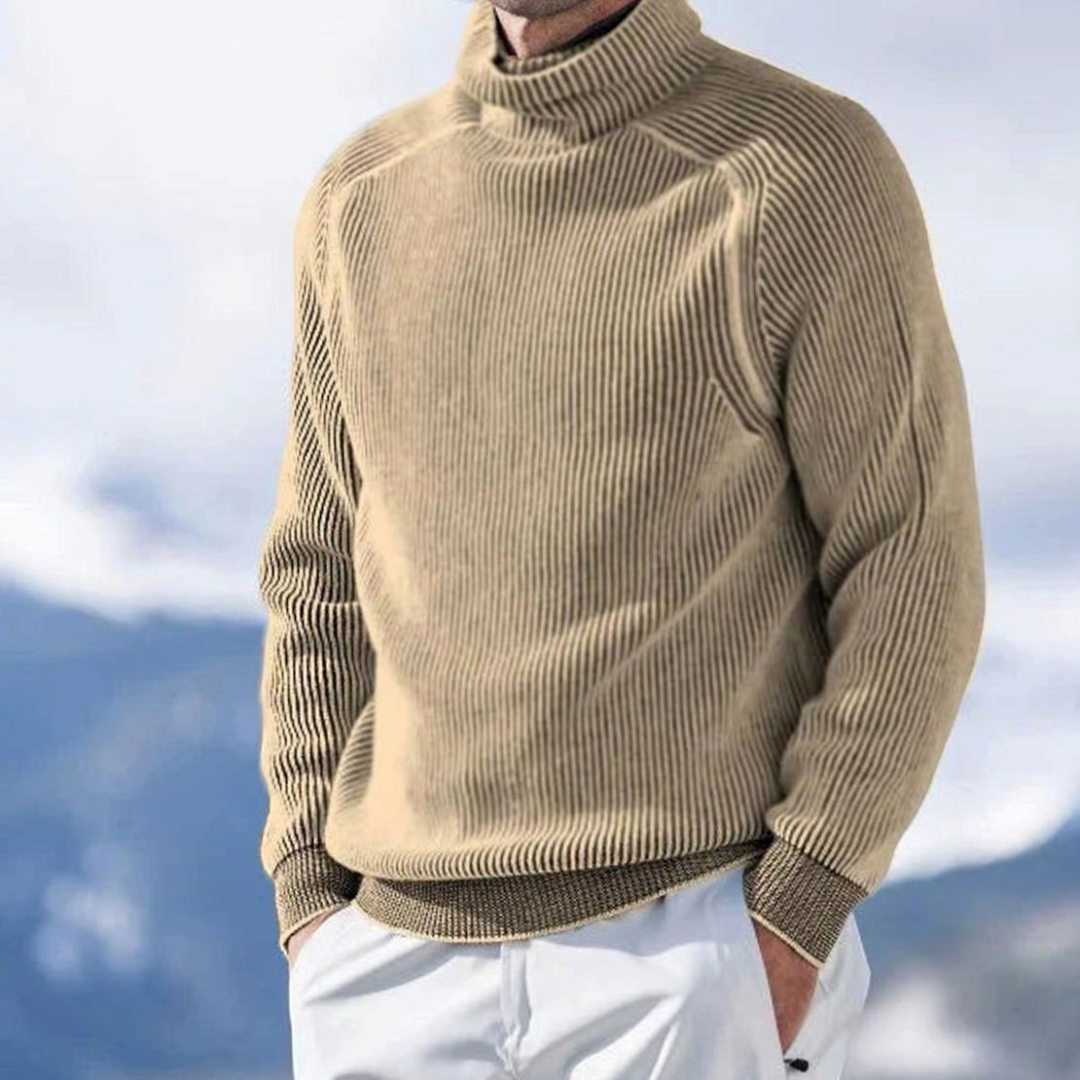 Archie | Men's Ribbed Knit Turtleneck Sweater
