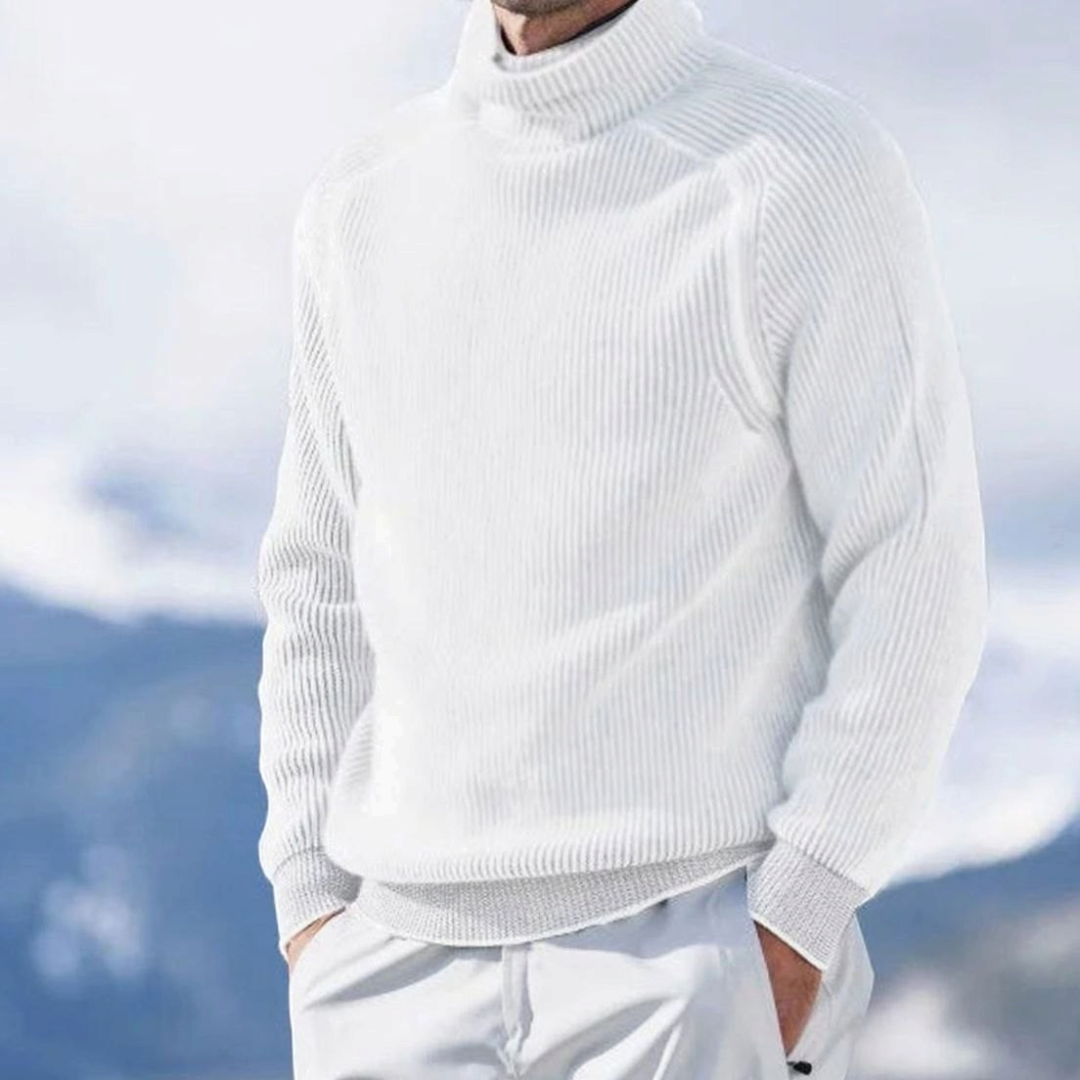 Archie | Men's Ribbed Knit Turtleneck Sweater