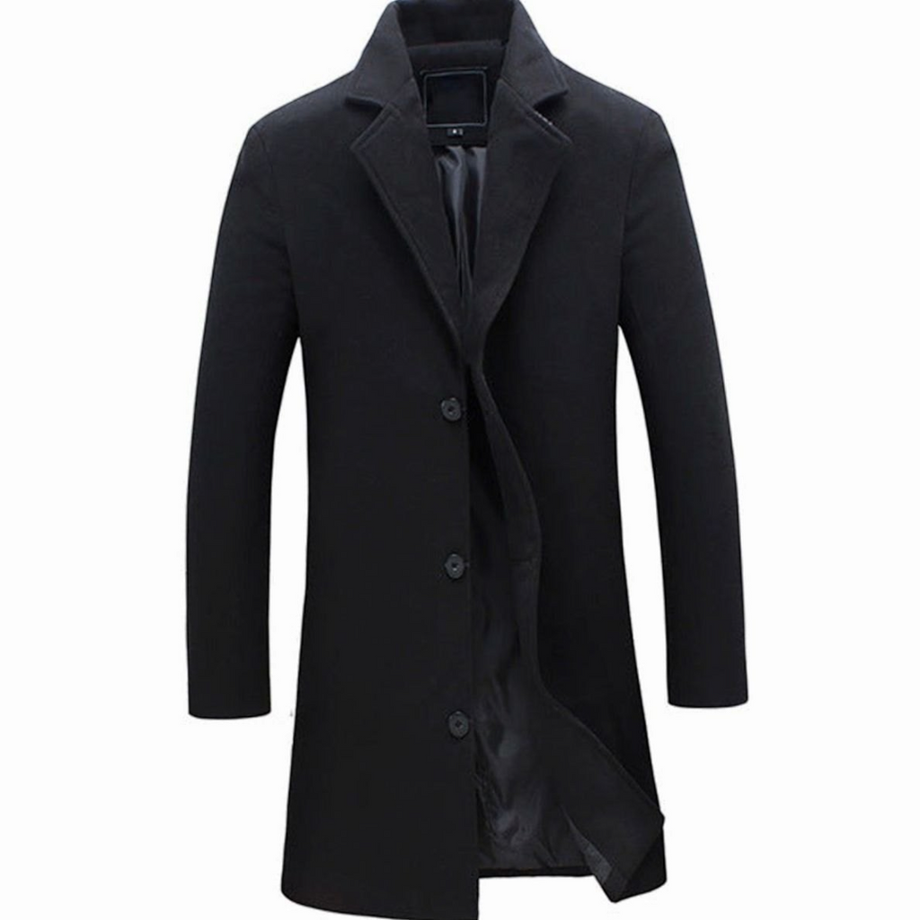 Arthur | Men's Wool-Blend Single-Breasted Tailored Trench Coat