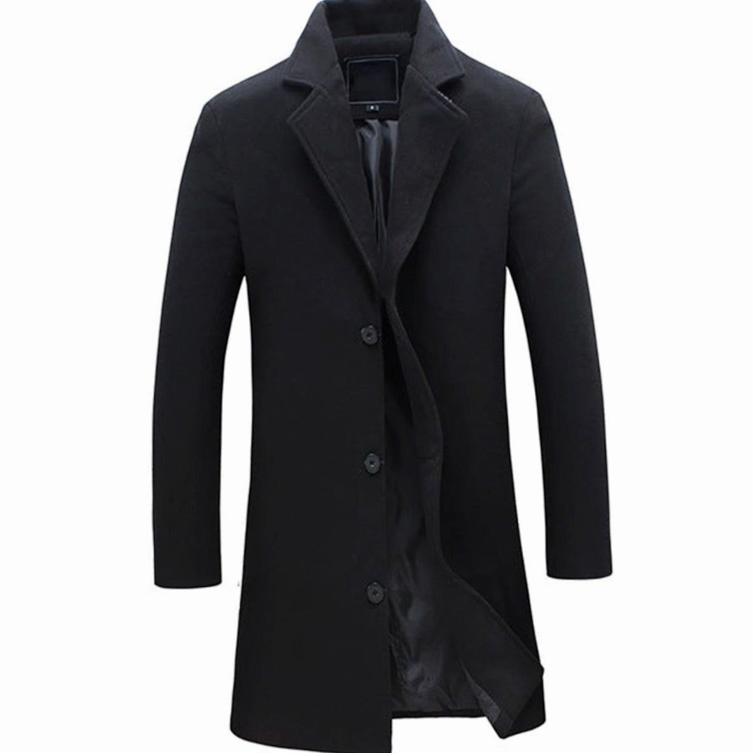 Arthur | Men's Wool-Blend Single-Breasted Tailored Trench Coat