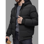 Cameron | Men's Quilted Hooded Full-Zip Puffer Jacket