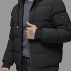 Cameron | Men's Quilted Hooded Full-Zip Puffer Jacket