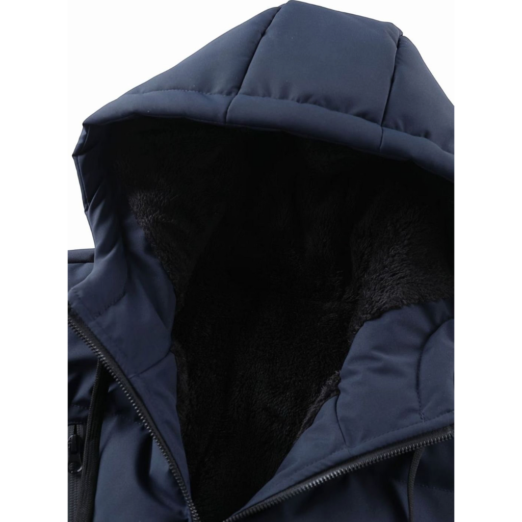 Cameron | Men's Quilted Hooded Full-Zip Puffer Jacket