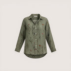 Elira | Women’s Long Sleeve Floral Button-Up Shirt