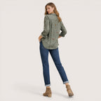 Elira | Women’s Long Sleeve Floral Button-Up Shirt