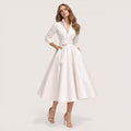 Aurelia | Women’s Structured Midi Dress with Full Skirt