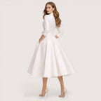 Aurelia | Women’s Structured Midi Dress with Full Skirt