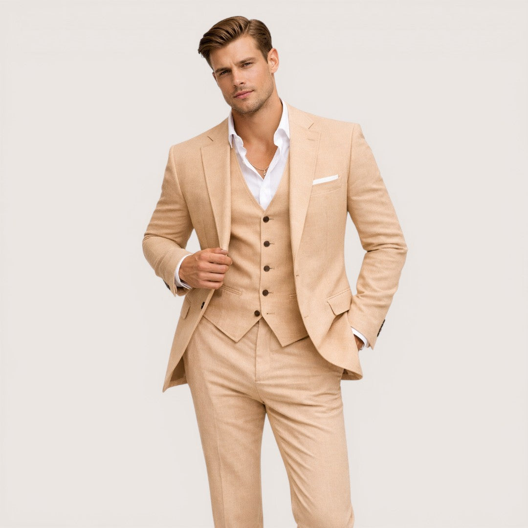 Lorenzo | Men’s Three-Piece Suit Set with Blazer and Waistcoat