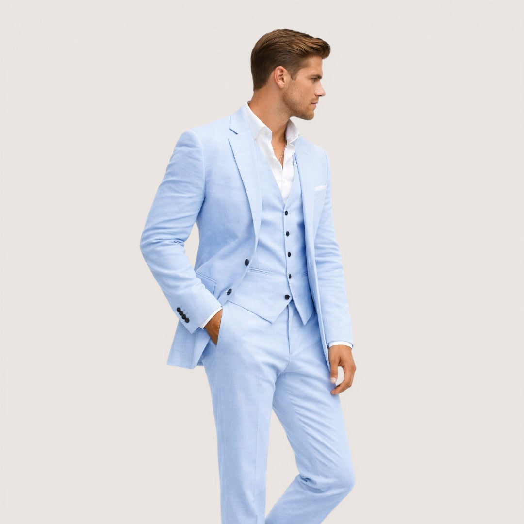 Lorenzo | Men’s Three-Piece Suit Set with Blazer and Waistcoat