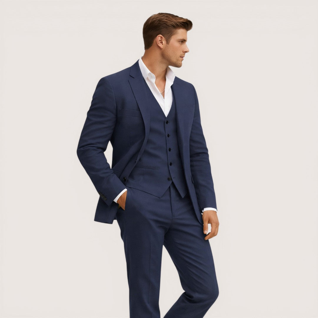 Lorenzo | Men’s Three-Piece Suit Set with Blazer and Waistcoat