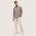 Arlo | Men’s Short Sleeve Henley Shirt with Mandarin Collar