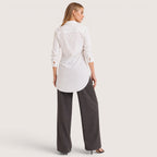 Aria | Women’s Tie-Waist Button-Down Shirt with Long Sleeves