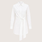 Aria | Women’s Tie-Waist Button-Down Shirt with Long Sleeves