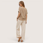Aria | Women’s Tie-Waist Button-Down Shirt with Long Sleeves