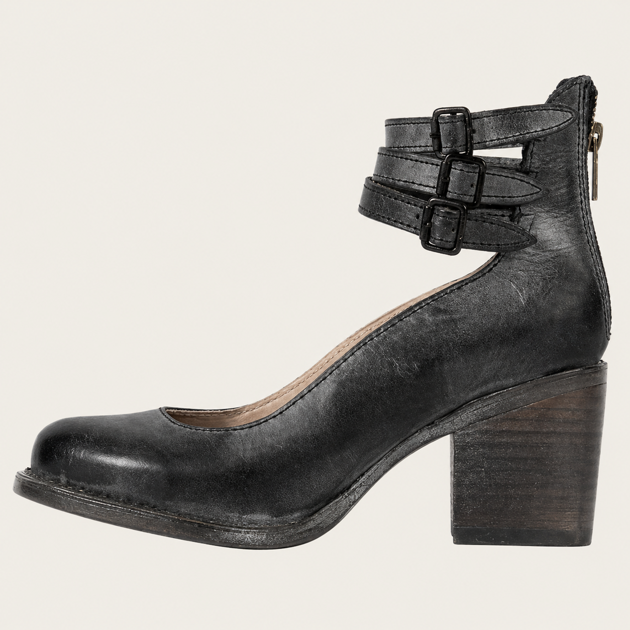 Virelle | Women’s Double Strap Block Heel Pumps