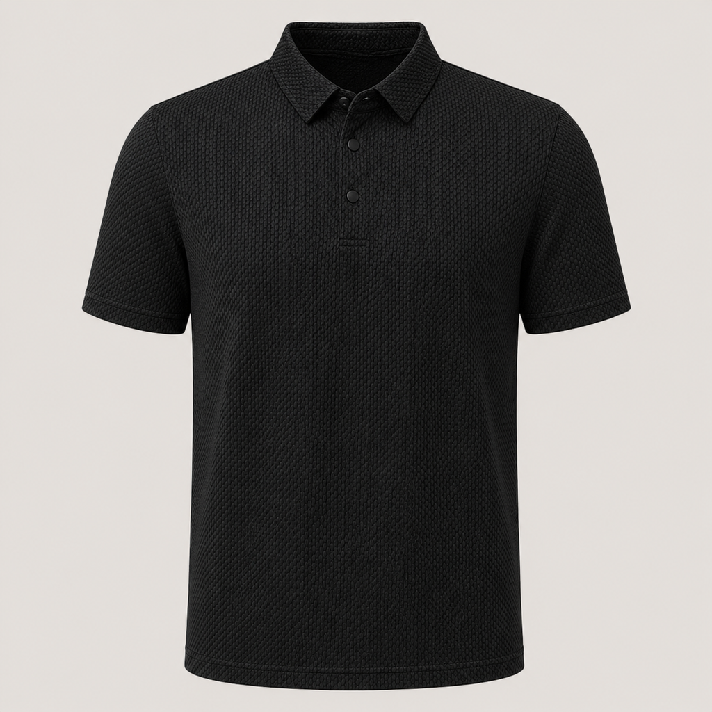 Varek | Men’s Textured Polo Shirt with Modern Fit