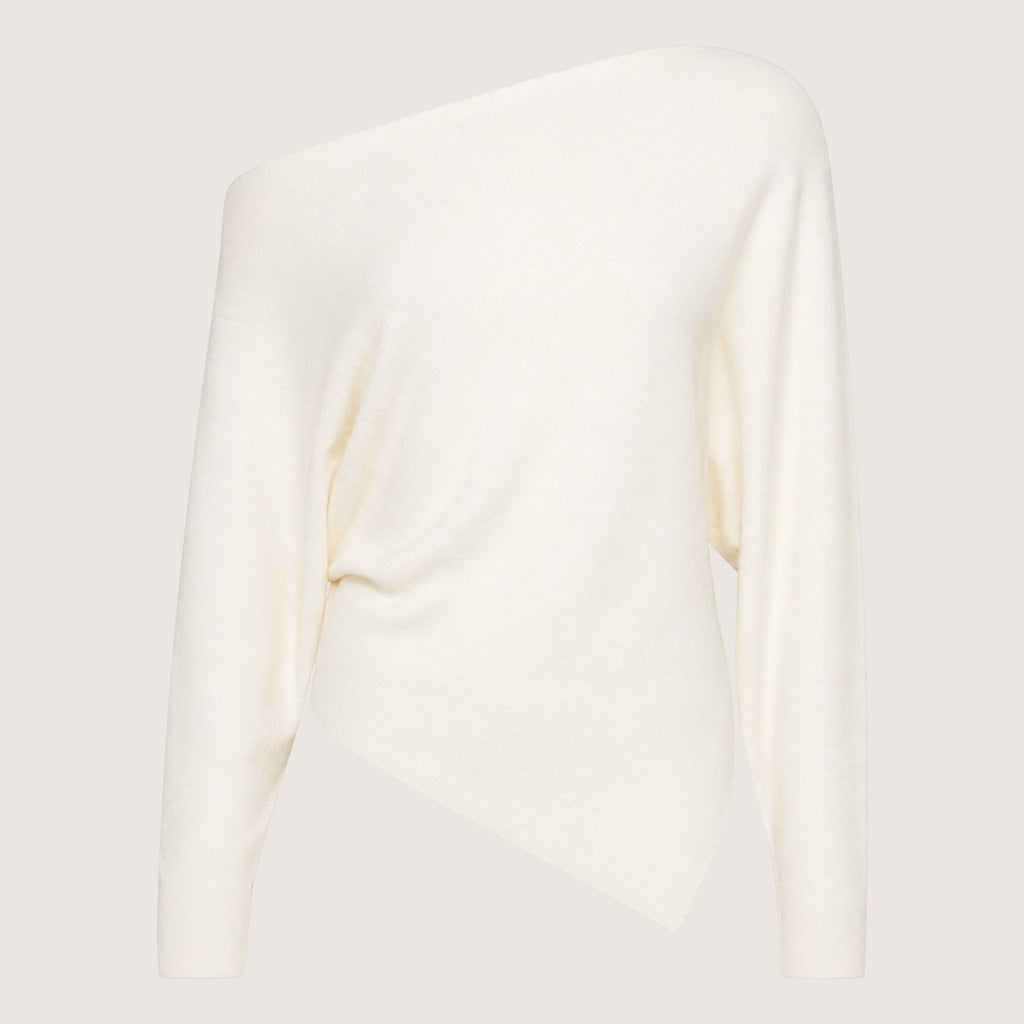 Ariselle | Women’s Asymmetrical One-Shoulder Knit Top
