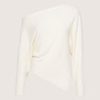 Ariselle | Women’s Asymmetrical One-Shoulder Knit Top