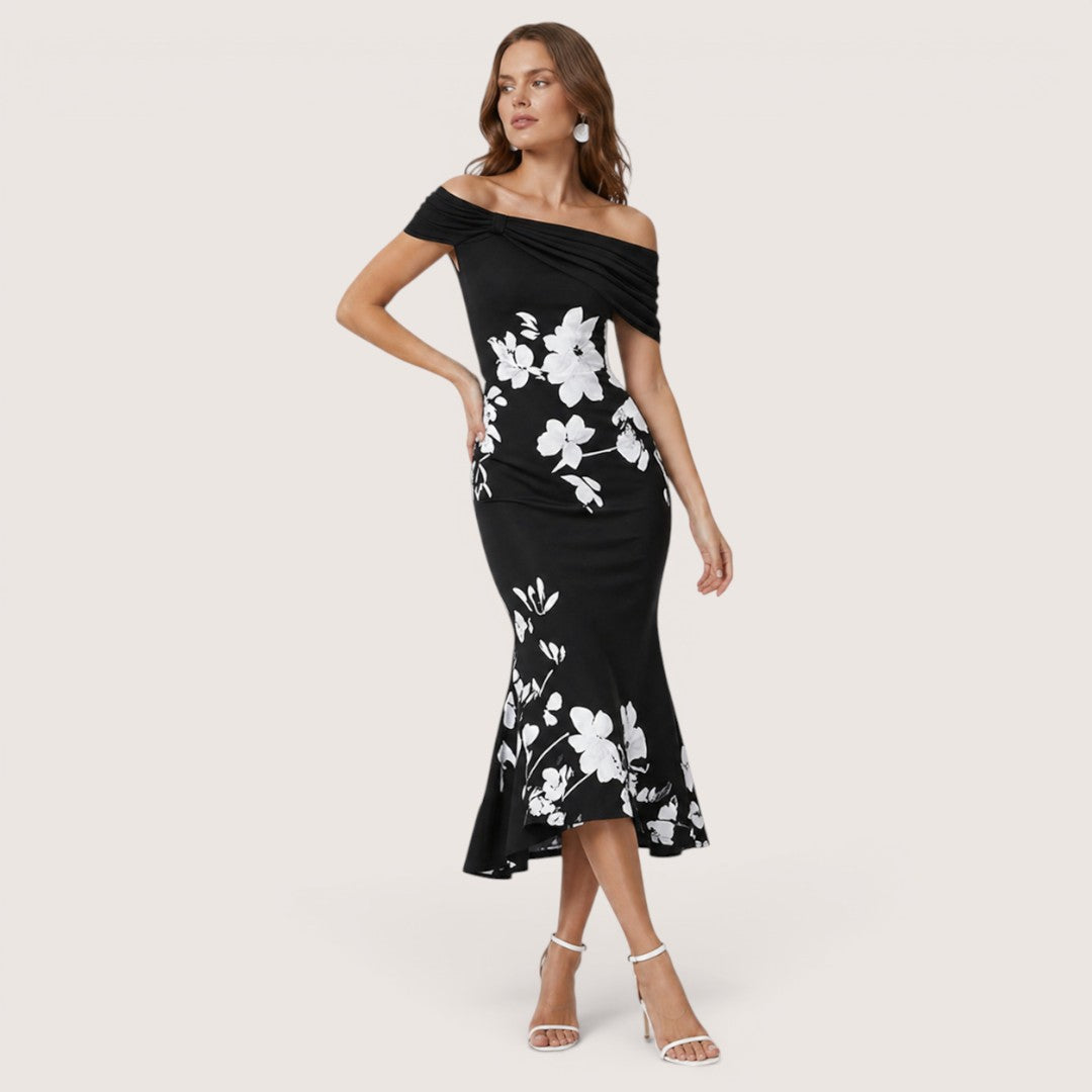 Dieja | Women’s Off-Shoulder Floral Midi Dress