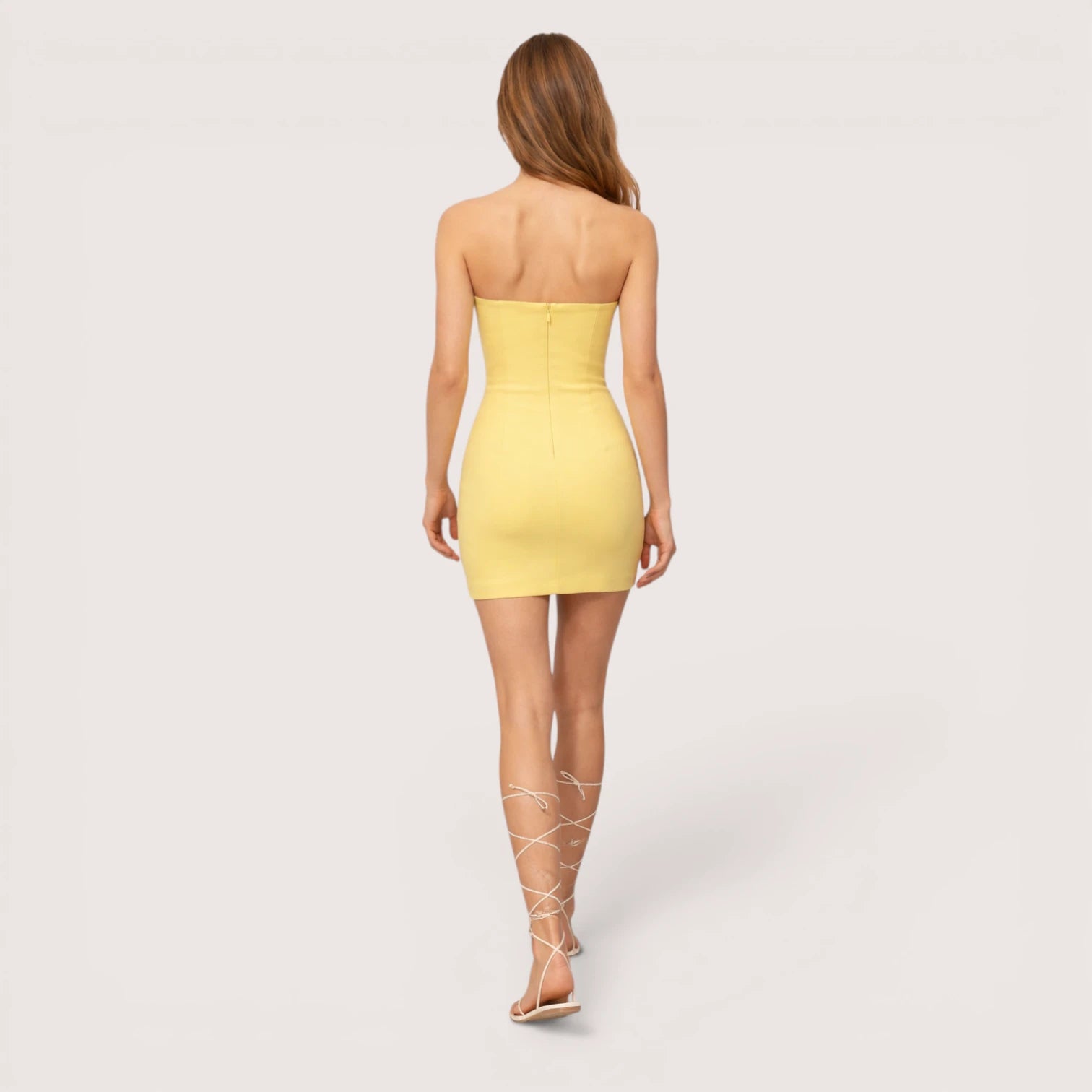 Solea | Women’s Strapless Bodycon Mini Dress with Cut-Out Detail