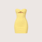 Solea | Women’s Strapless Bodycon Mini Dress with Cut-Out Detail