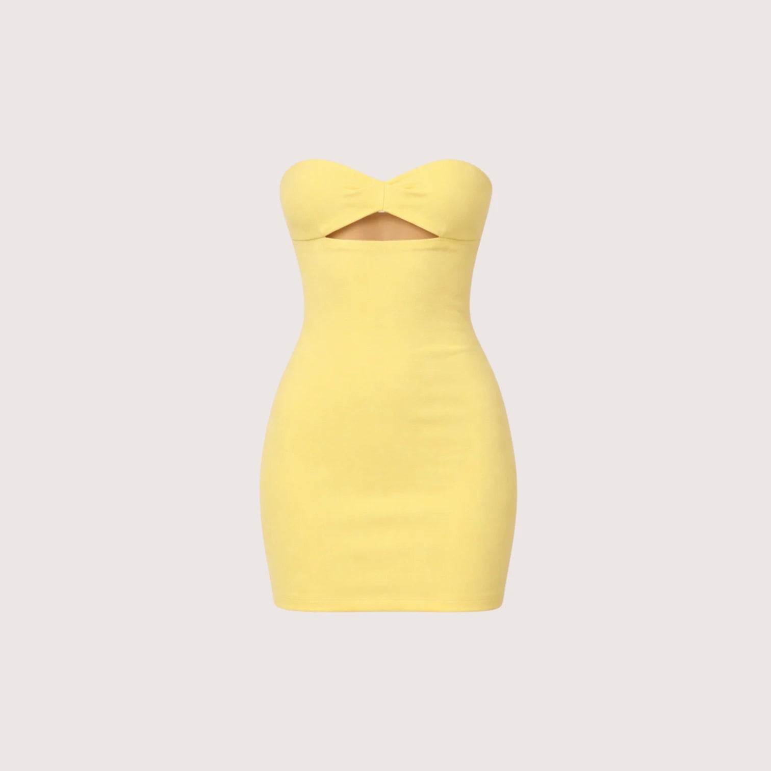 Solea | Women’s Strapless Bodycon Mini Dress with Cut-Out Detail