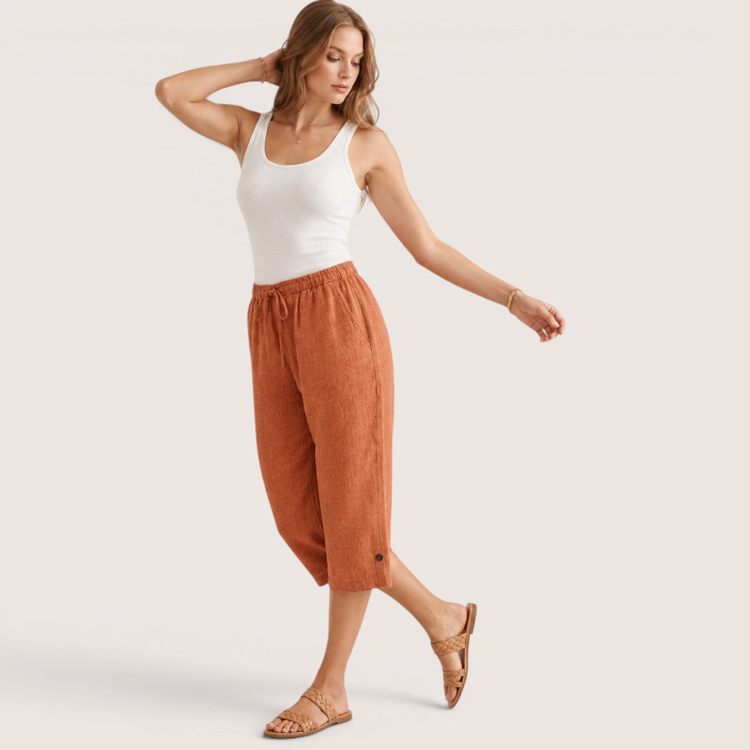 Lurelle | Women’s Relaxed Drawstring Capri Pants