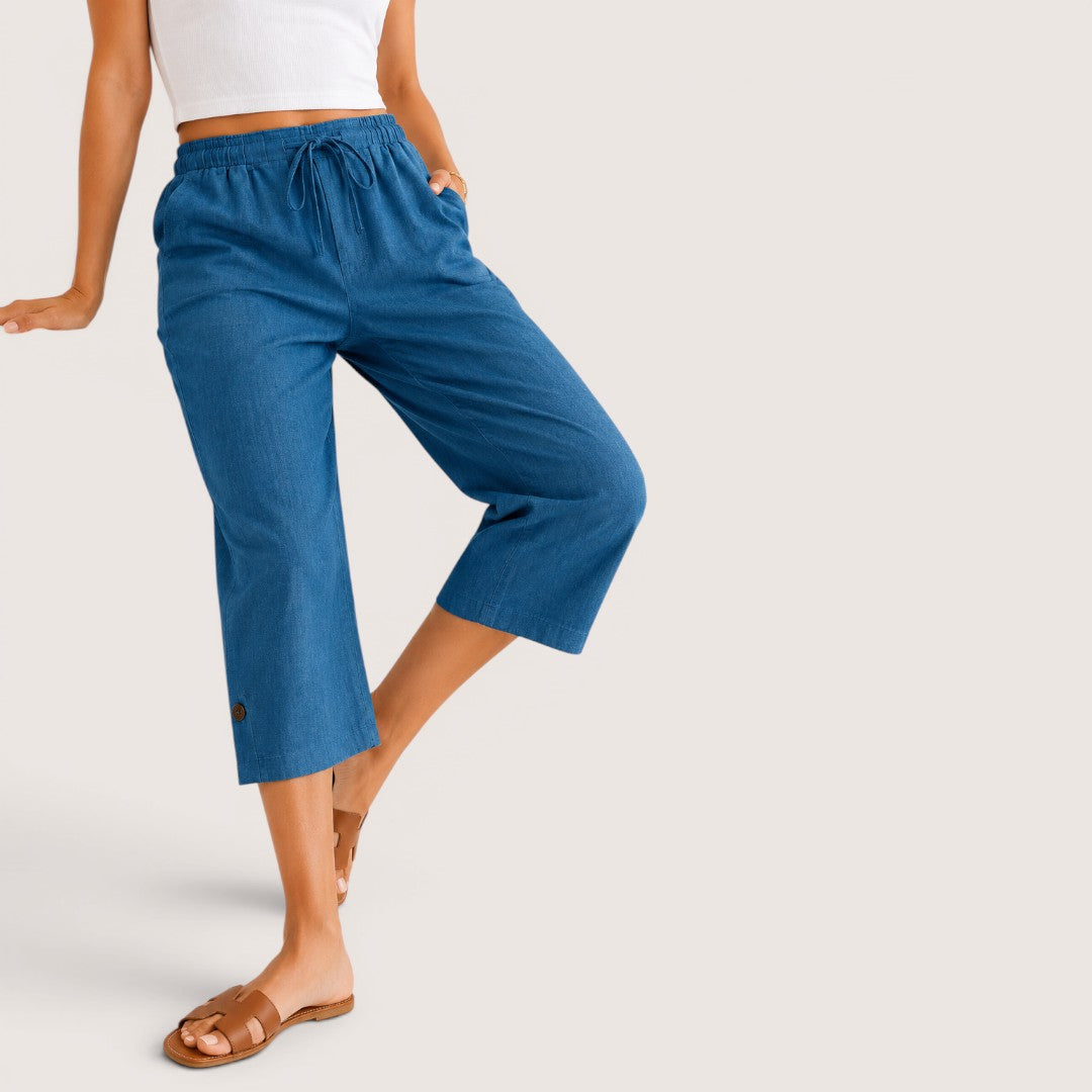 Lurelle | Women’s Relaxed Drawstring Capri Pants
