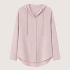 Lunessa | Women’s Lightweight Hooded Button Shirt
