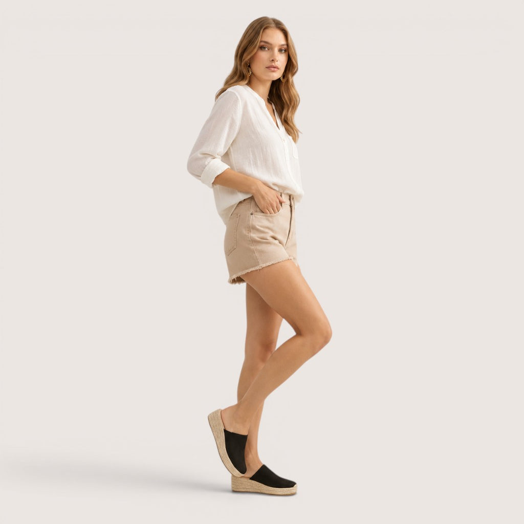 Selmira | Women’s Espadrille Wedge Mule Loafers
