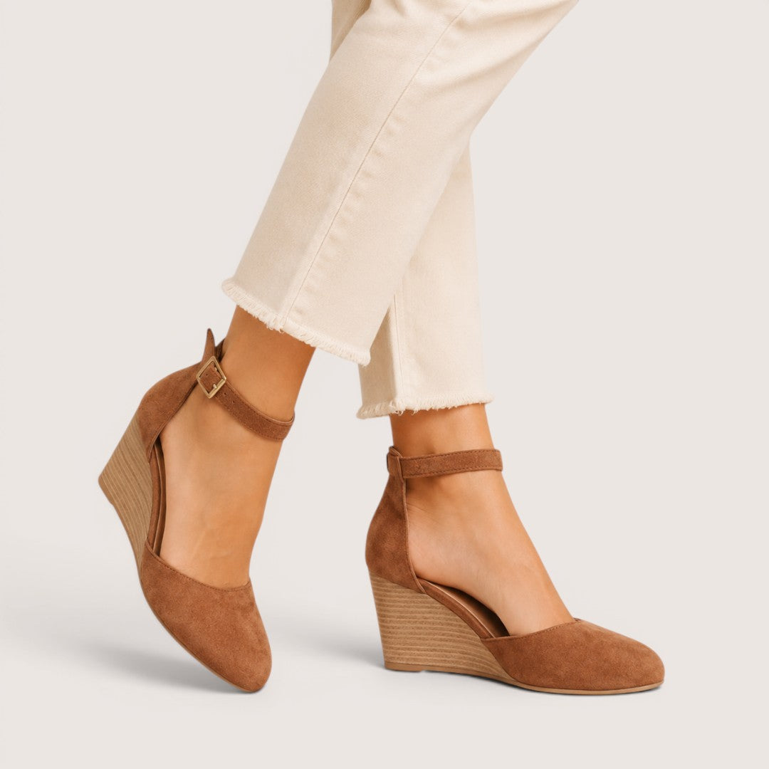 Eloria | Women’s Ankle Strap Wedge Heels