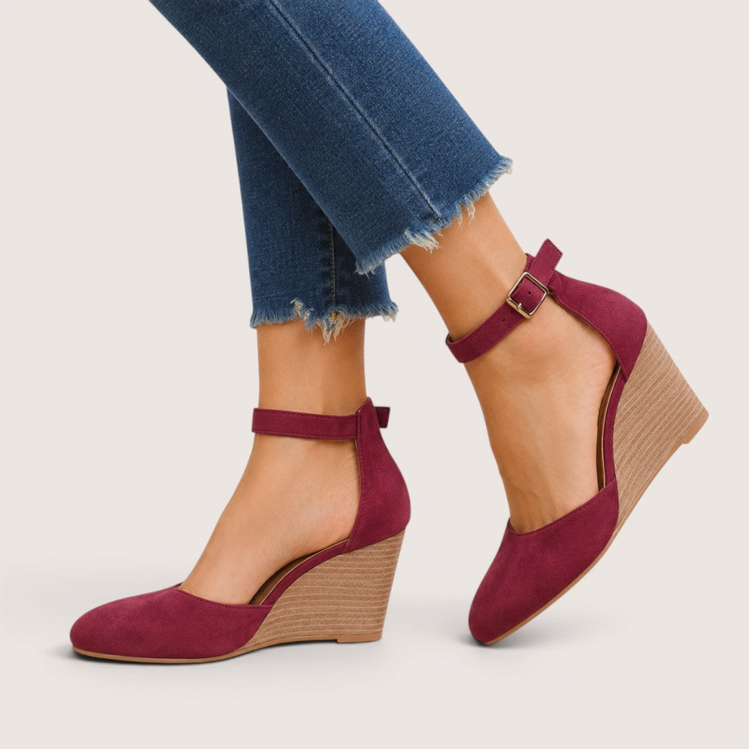 Eloria | Women’s Ankle Strap Wedge Heels