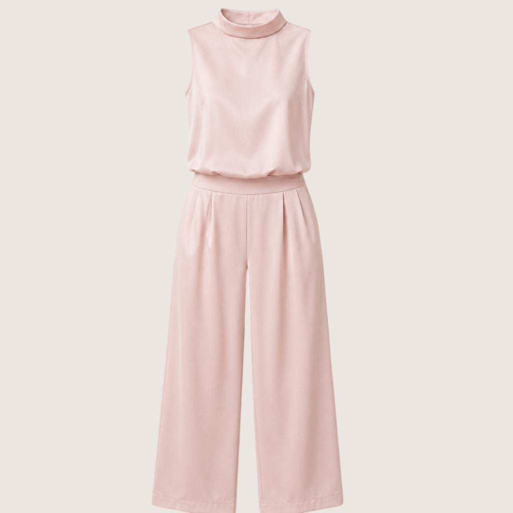 Naviera | Women’s Sleeveless Wide-Leg Jumpsuit Set