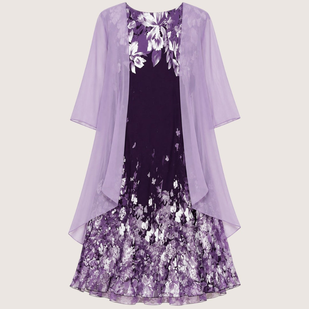 Serelise | Women’s Floral Layered Midi Dress
