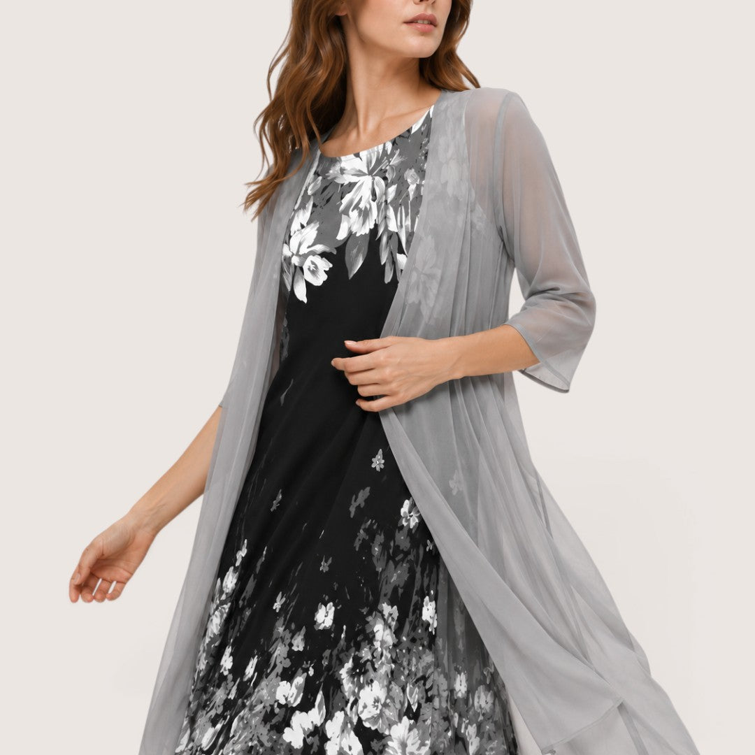 Serelise | Women’s Floral Layered Midi Dress