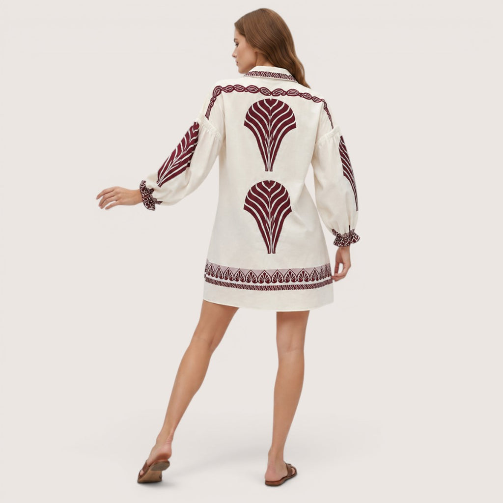 Seloria | Women’s Boho Printed Shirt Dress