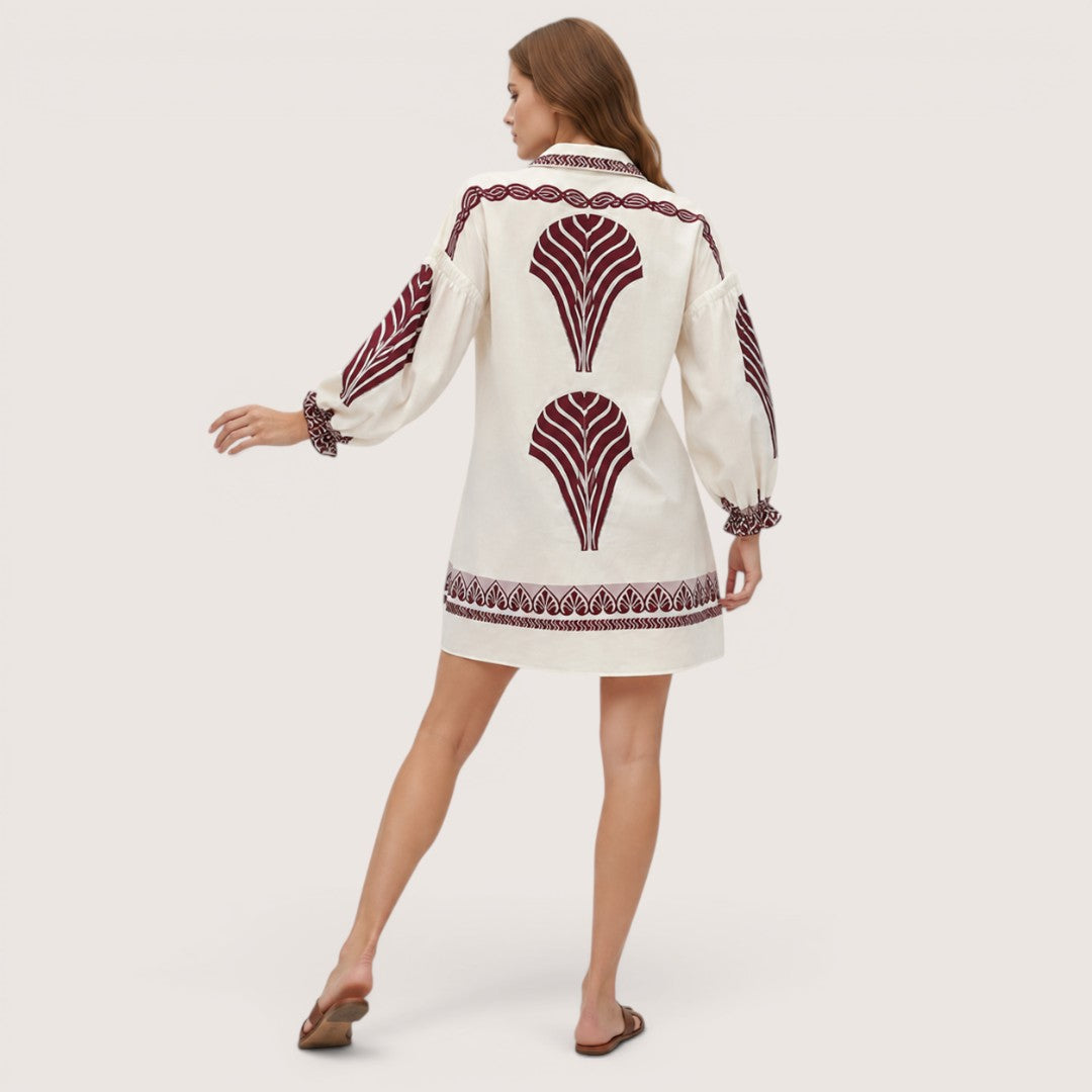 Seloria | Women’s Boho Printed Shirt Dress