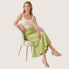 Velisse | Women’s Satin Maxi Skirt