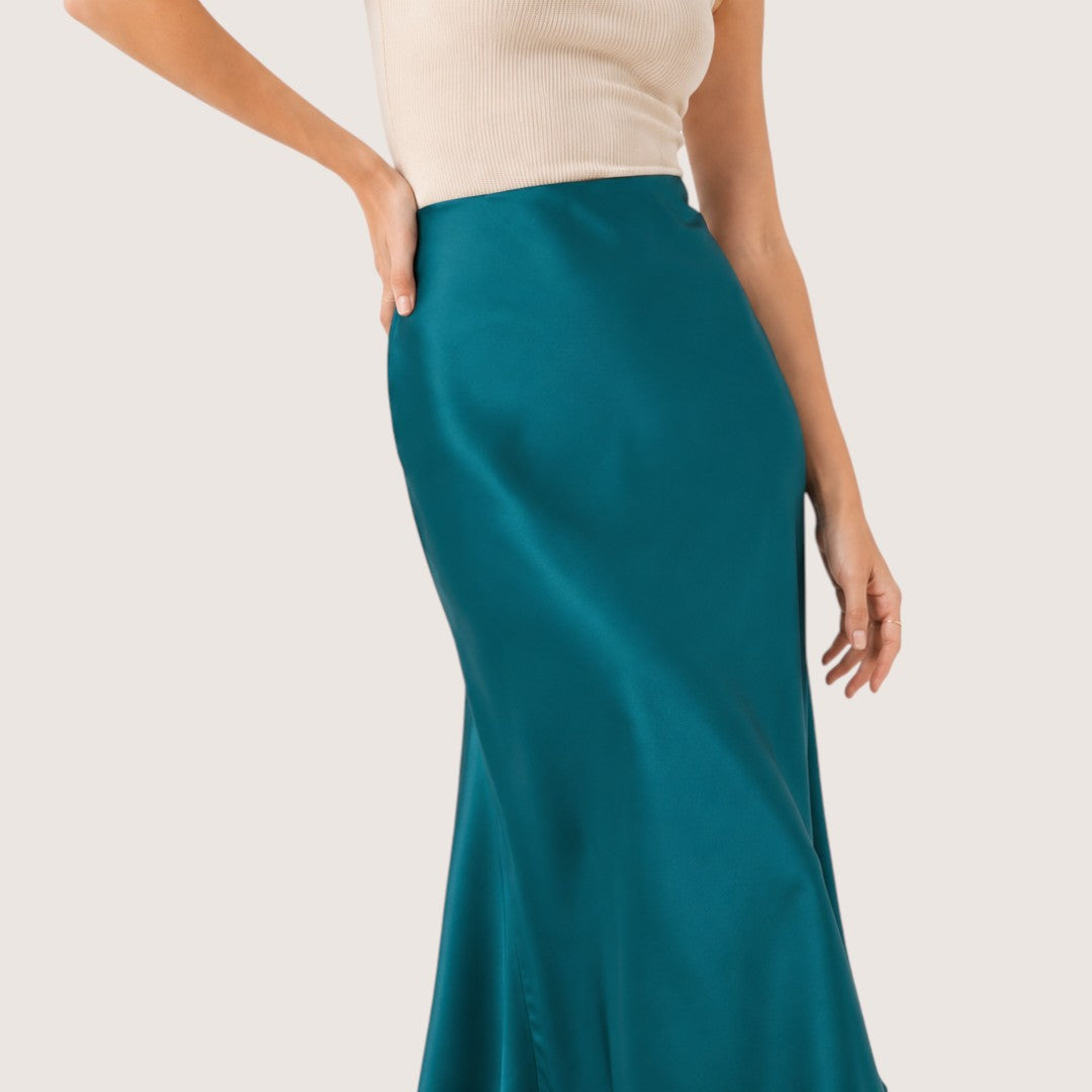 Velisse | Women’s Satin Maxi Skirt